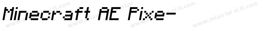 Minecraft AE Pixe字体转换